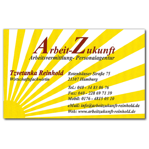 You are currently viewing Arbeit – Zukunft – Personalagentur · Tzvetanka Reinhold